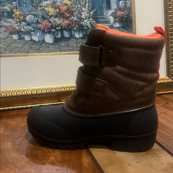 Carter's Brown and Orange Kids Boots 9 - Picture 10 of 14